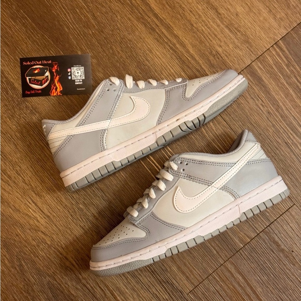 Nike dunk low wolf grey size 4.5y
